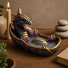 Backflow Incense Burner Dragon Amethyst Crystal