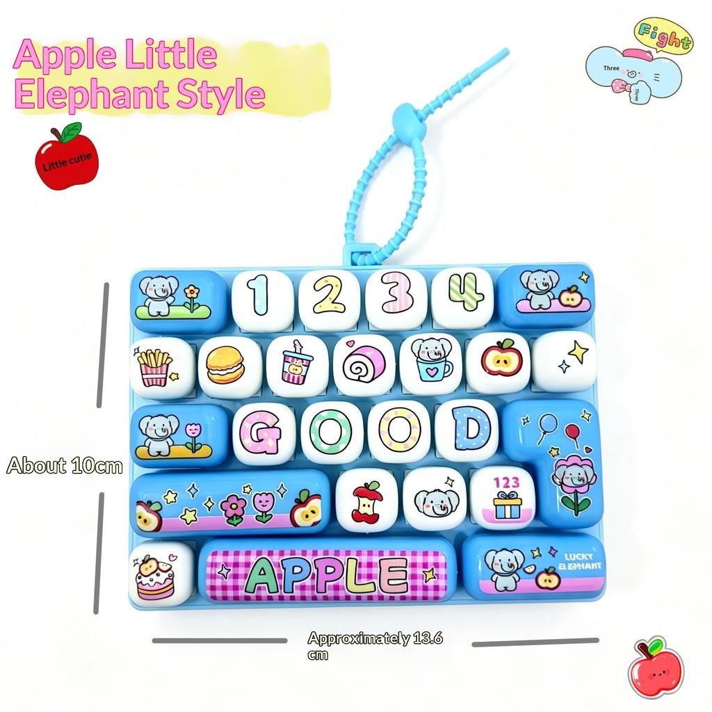 Tastiera Meccanica Decompressione 26 Tasti Carina Creativa Fidget Giocattolo Sensoriale per Casa Scuola Sollievo dallo Stress