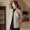 Ronghua Women's Faux Mink Velvet Winter Wool Blend Coat