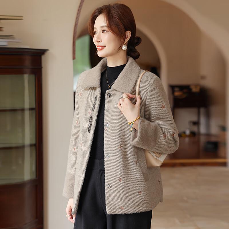 Xiaofu Mom's 2025 New Winter Mink Velvet Coat