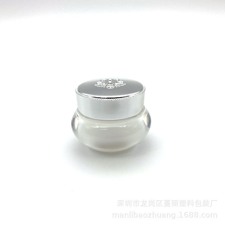 Acrylic Crown Lid Cream Jar 5g 8g 10g 20g 30g 40g, Empty Cosmetic Container for Luxury Face Cream & Eye Cream