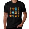African Masks Tshirt Sweat Resistant Workout Tee Shirt