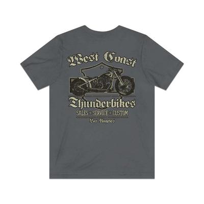 West Coast Thunderbikes 1989 F/B Vintage Maglietta da Uomo