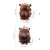 Cute Pygmy Hippo Baby Miniature Models Resins Figurine Ornament for Home Office Desktop and Garden Landscape Decoration