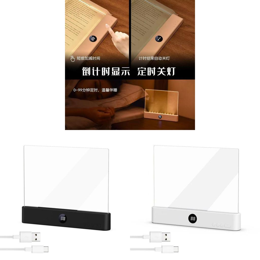 Rechargeable Led Study Lamp With Clamp Design For Dorm Room And Bedside Eyecomfort Reading