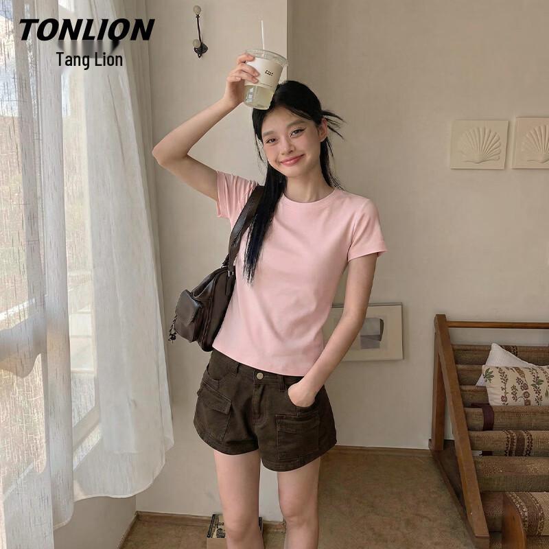 TonLion Women s Breathable Slim-Fit Short Sleeve T-Shirt M