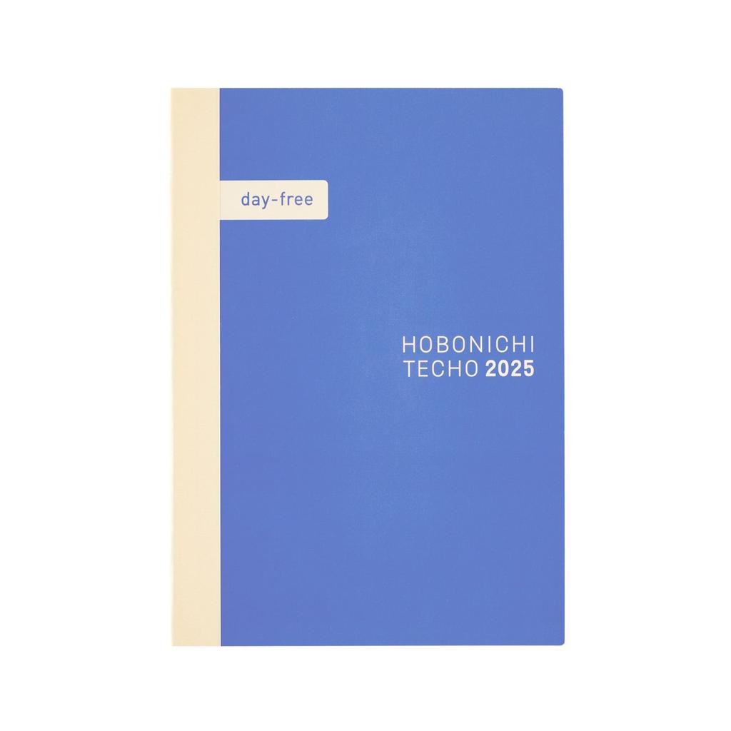 Hobonichi Techo 2025 Planner, Day-Free [A5/Monthly + Notebook/January/Monday Start]