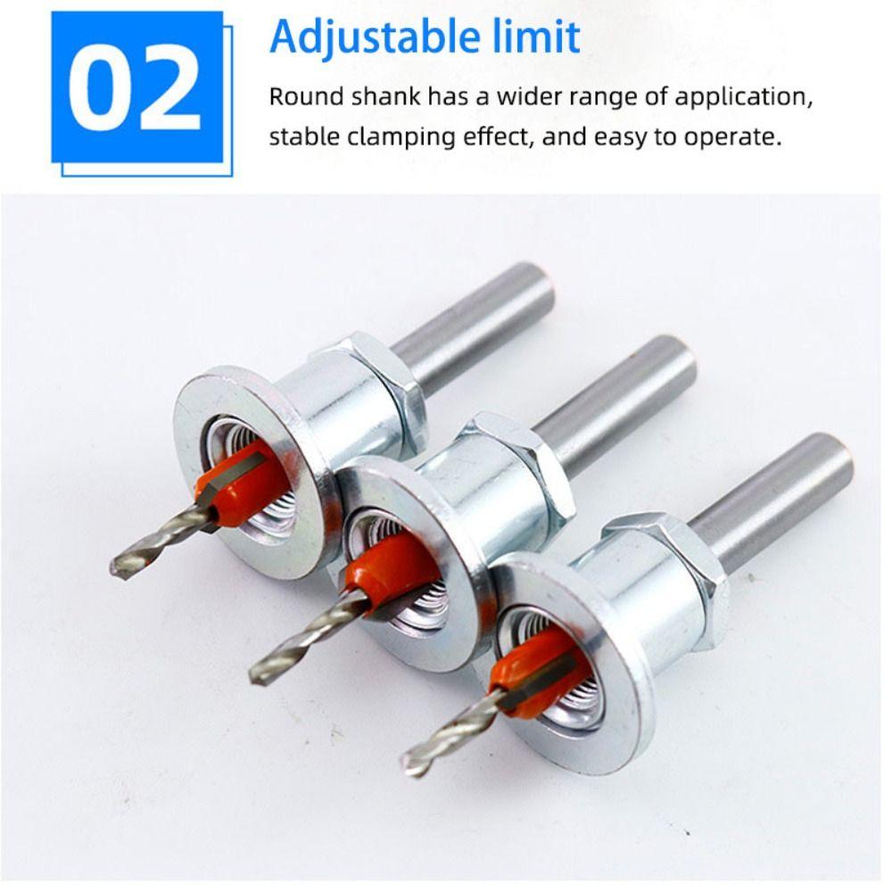 Anti-Slip Design Countersink Drill Bit Adjustable Shank Carpentry Reamer Professional Use