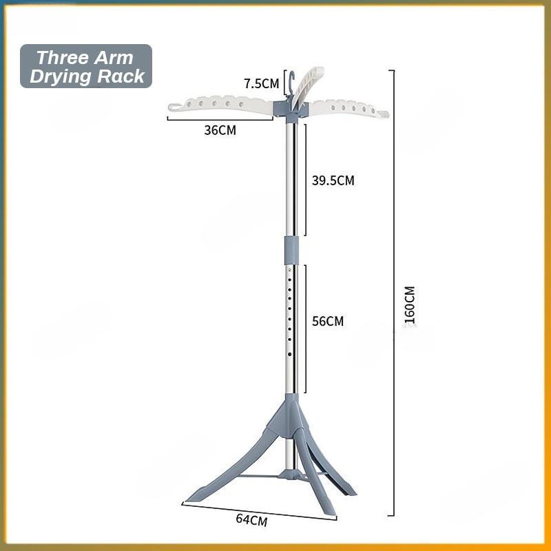 Haushalt Faltbarer Bodenwäscheständer Multifunktionaler Innenbalkon-Wäscheständer Abnehmbarer Baby-Kinder-Kleiderbügel