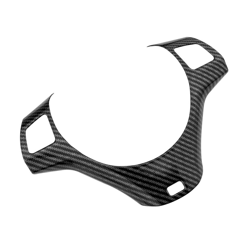 

Car Steering Wheel Panel Cover for BMW 1 3 Series E87 E90 E91 E92 E93 2005-2012 ABS Decoration Trim Moulding Sticker вуглецевого волокна, чорного кольору