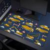Construction Zone Xl Gaming Mouse Pad Nonslip Rubber Base Stitched Edge Waterproof Desk Mat For Pc Laptop Gamer Office Computer Accessories C92718
