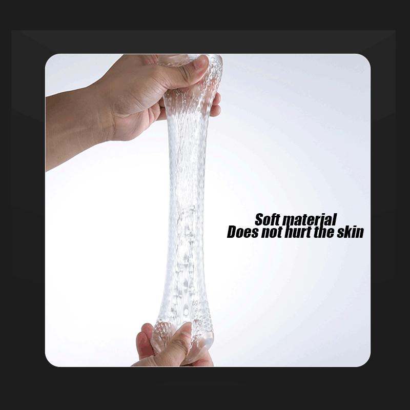 Male Masturbation Soft Stimulating Penis Massager Silicone Stretchable Masturbator Sex Toys for Men Masturbation Cup
