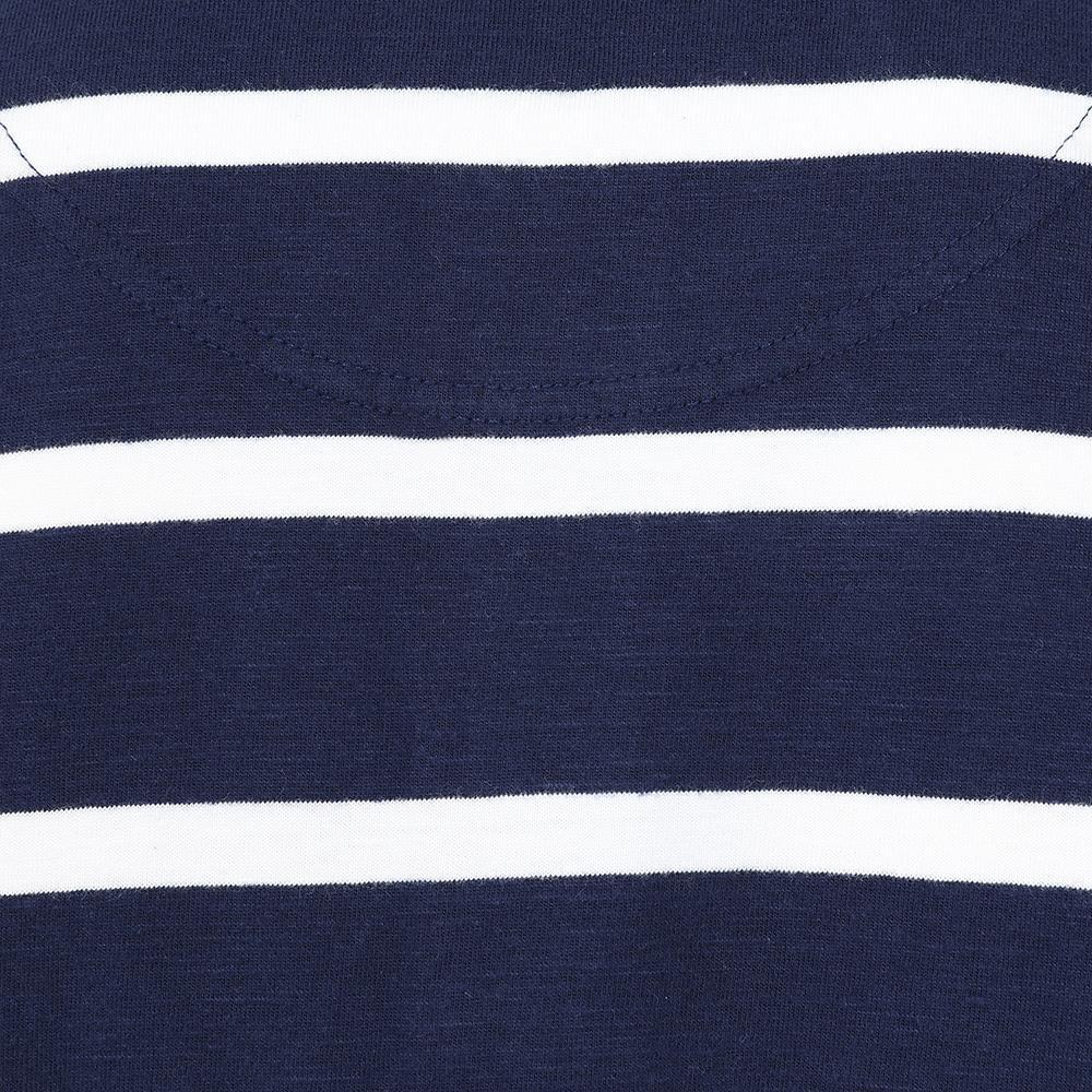 Lazy Jacks Herren Gestreiftes Kurzarm Rugby Poloshirt