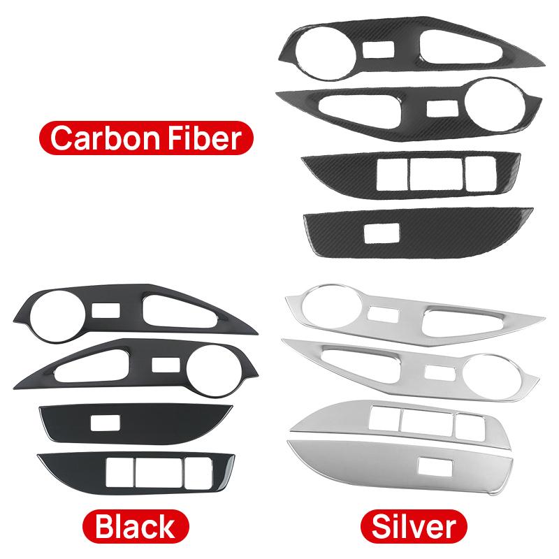 For Toyota Corolla Cross XG10    2024 2025 Hybrid Stainless Car Door Window Switch Lift Button Cover Accessories