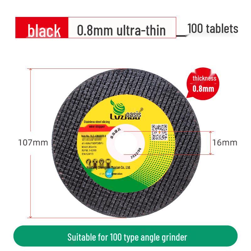Stainless Steel Angle Grinder Cutting Disc - Metal Saw Blade & Resin Grinding Wheel