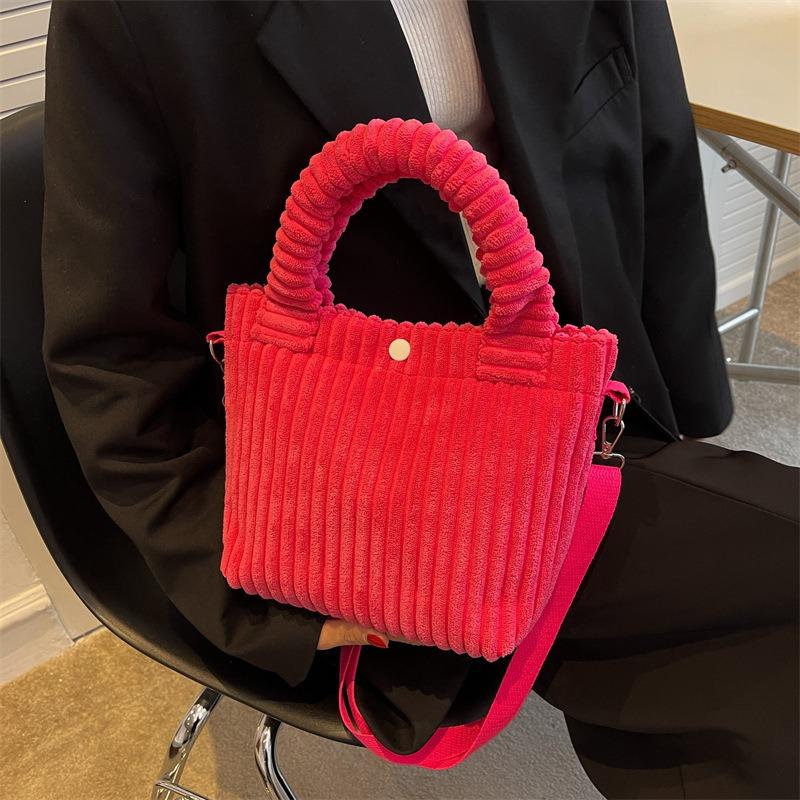 Women's bag corduroy new handbag fashionable sweet shoulder messenger bag
