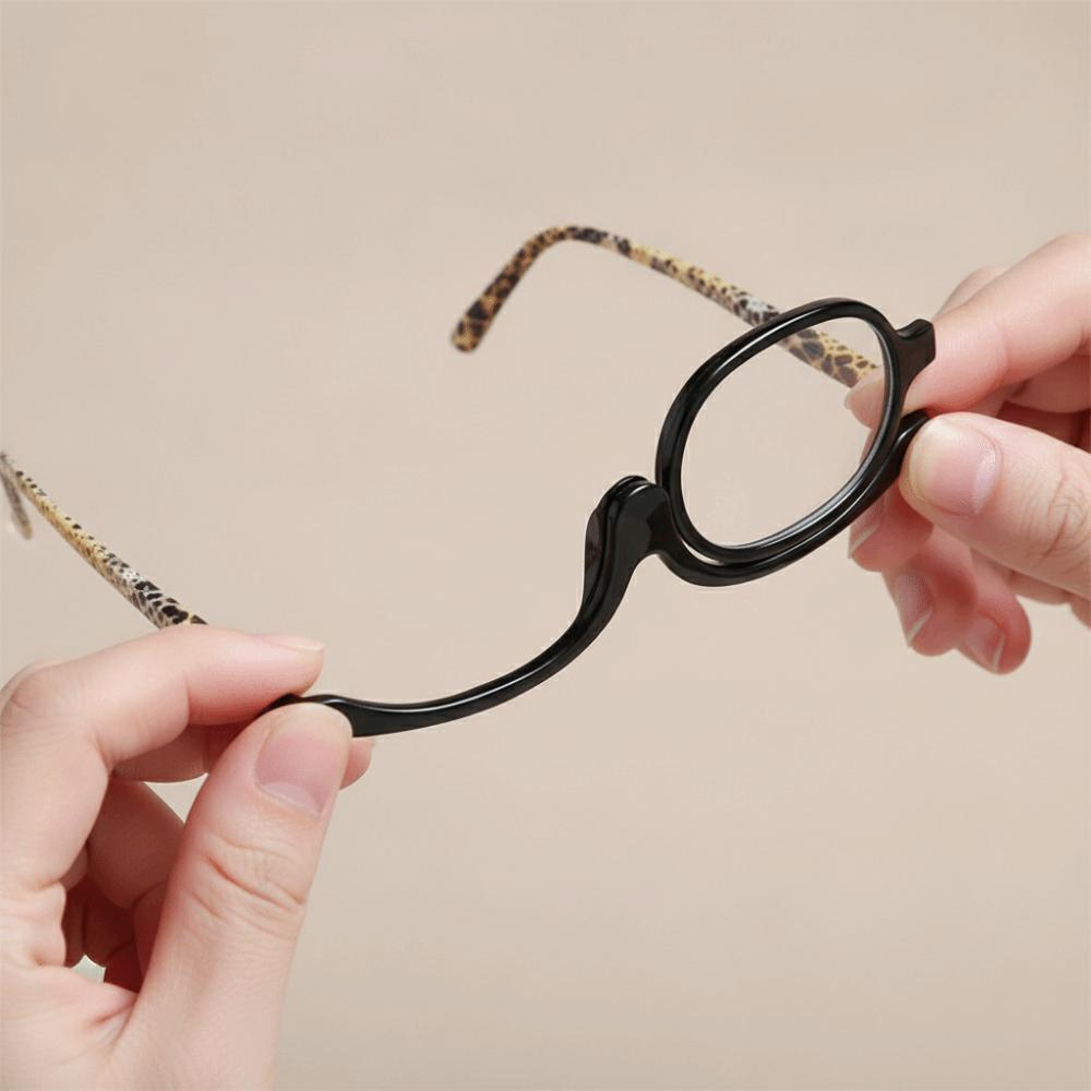 Magnification Makeup Reading Glasses +1.00~+4.0 Diopter Presbyopia Glasses Reading Use