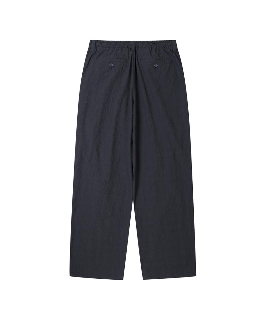 Keoseuuteommellou Black Relaxed Fit Check Setup Pants Cwpam25432Bkx