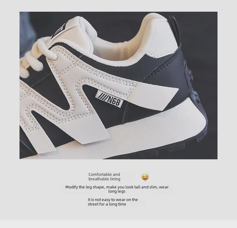 Women's Forrest Gump 2024 Korean-Style Height-Boosting Running Shoes, Size FD-6682