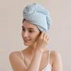 Ultra Absorbent Quick Dry Hair Towel Cap Women Thick Microfiber Bath Hat Long 26x65cm