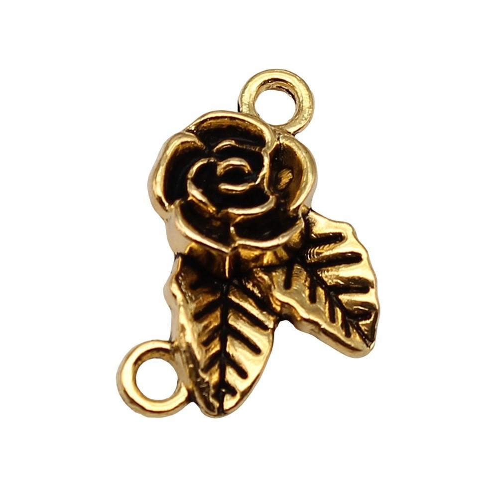 Filigree Diamond Shaped Connectors Ornate Multi Loop Links For Jewelry