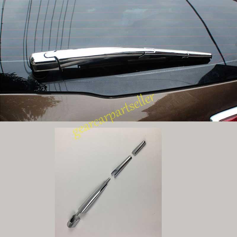 For Kia Sportage R 11-2016 Glossy Chrome Tail Rear Window Wipers Cover Trim