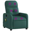 Massage Relax Chair Dark Green Fabric