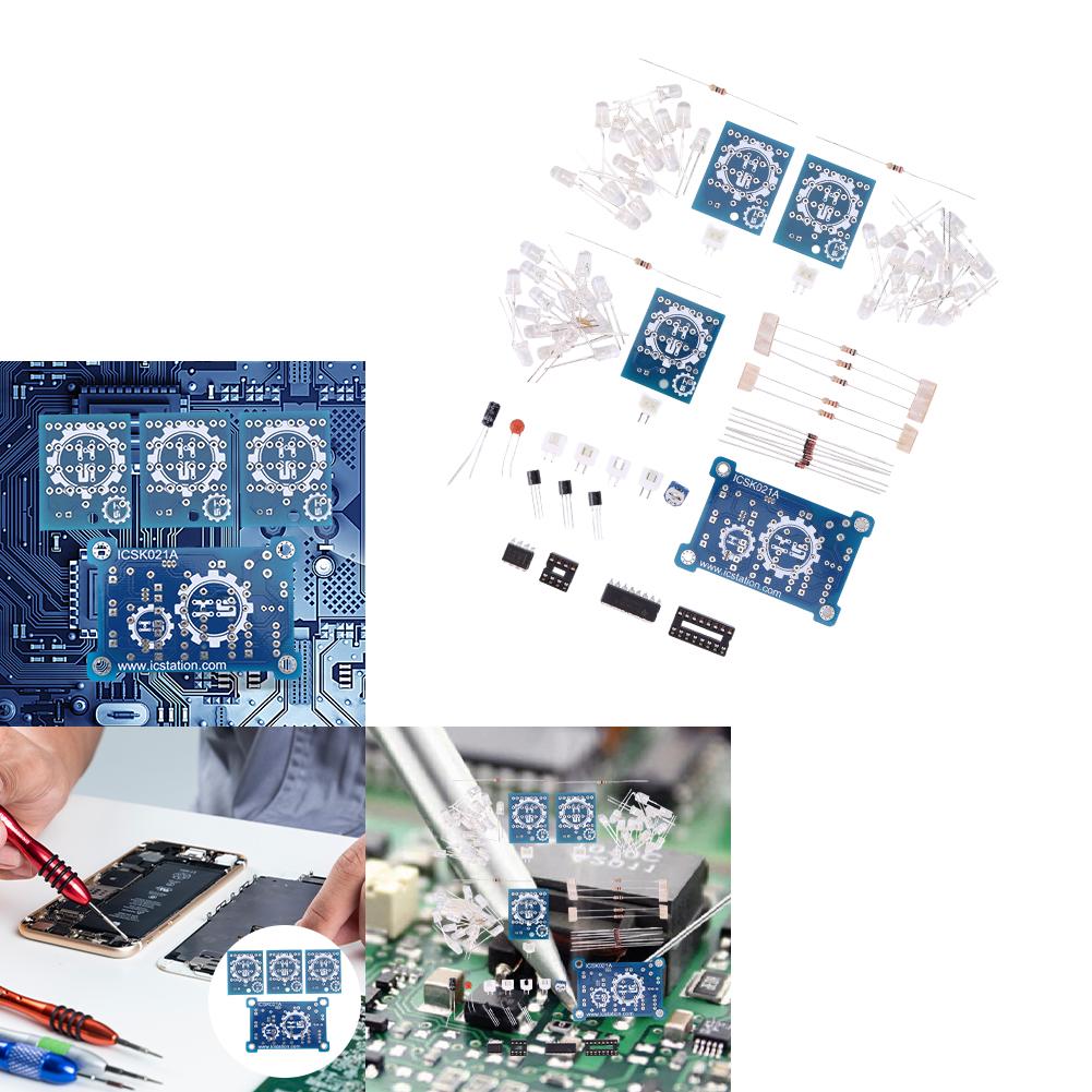 

CD4017+NE555 Durable Flash Light LED Suite 12V LED Flash Lights Module Kit