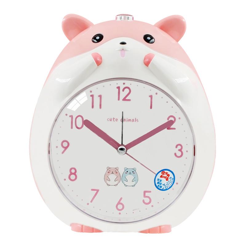 

Alarm Clock Creative Cute Cartoon Children Students Silent Night Light Bedside Multifunctional Snooze Voice Lazy Alarm Clock