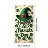 St Patricks Day Backdrop Banner Leprechaun Hat Shamrock Party Background Celebration Photography Props Event Supplies Decoration
