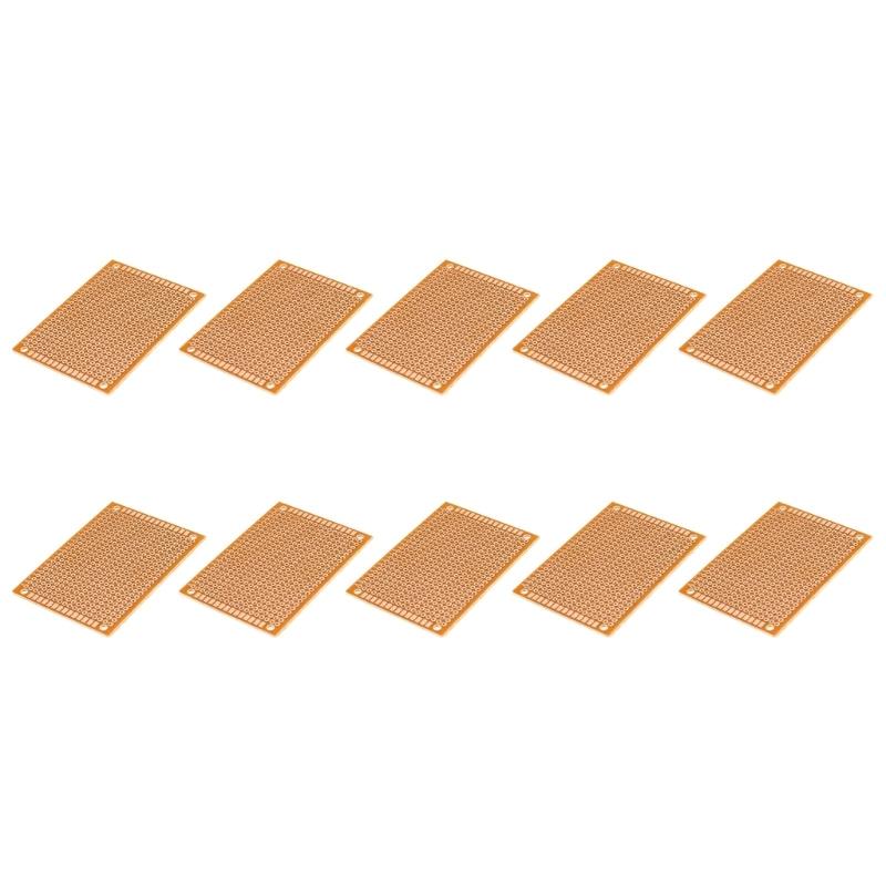 

10pcs 5x7cm Plastic Protoboard Insulated Phenolic Solderable Boards Breadboard Ideal For DIY Electronic Experiments 1