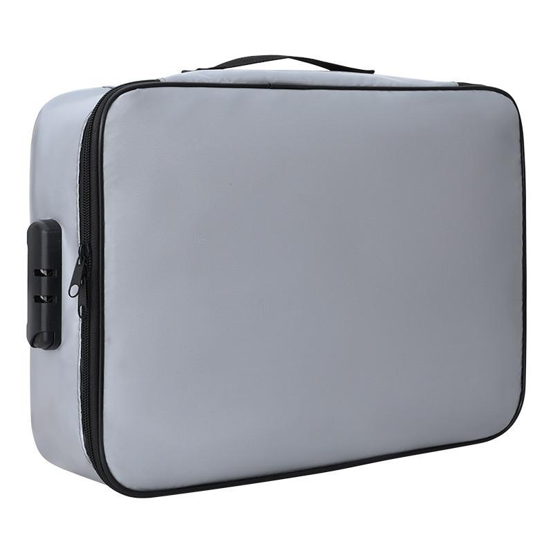 Travel Document Organizer With Fireproof Silicone For Family And Travel Use
