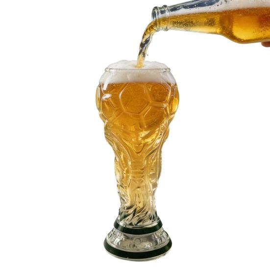 2 Pièces Verre à Bière Troisième de Football, Verre de Célébration de Football pour le Jour de Match, Capacité 500ml Vaisselle de Fête de Football pour Fêtes BBQ Bar Maison