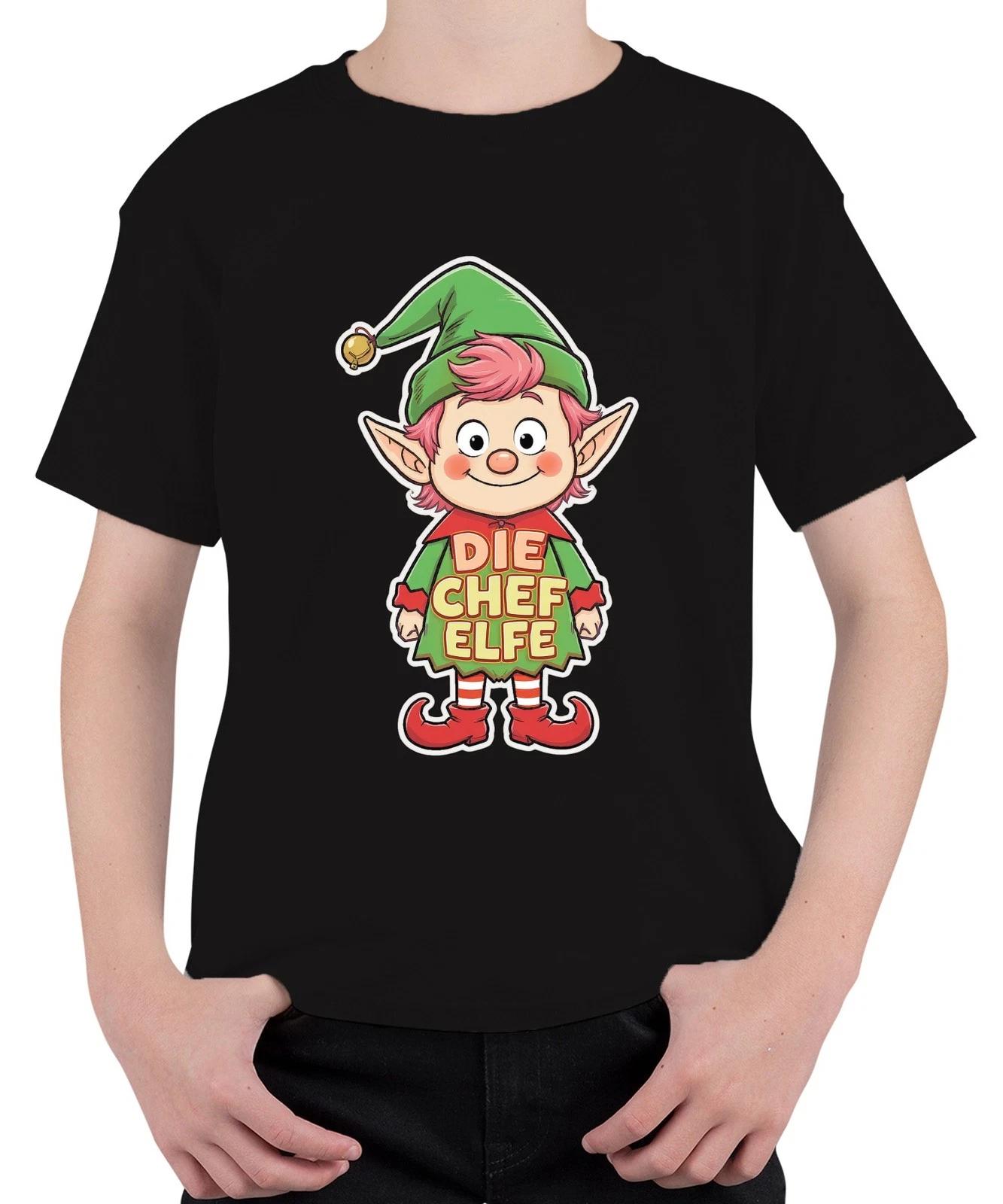 DIE CHEF ELFE Weihnachtselfe Wichtel Niedlich Kinder Advent Spaß Unisex Kinder T S