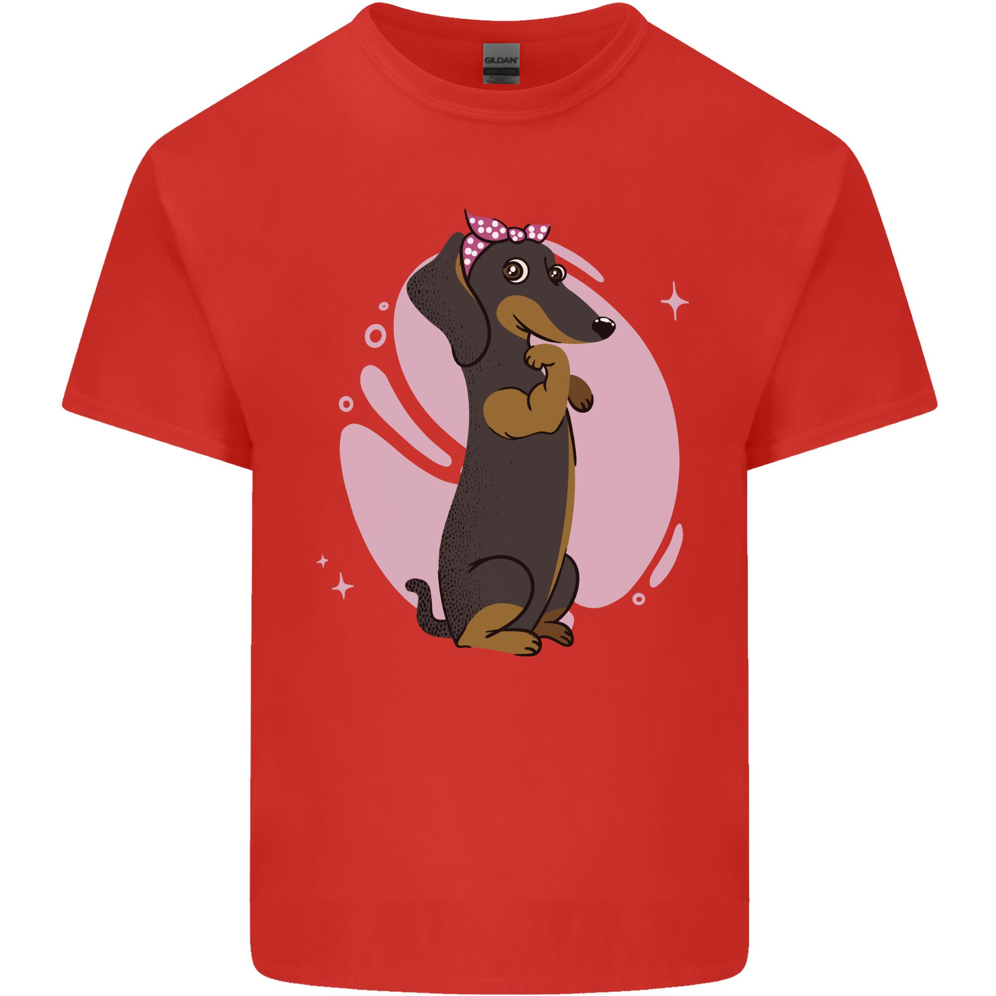 Dachshund Girl Dog Unisexs Light Cotton TShirt S