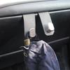 Car Seat Headrest Hook Universal Hidden Auto Hook Plastic and Leather Hanging Hooks Interior Seat Back Hanger Hook Accessories
