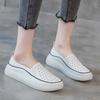 Fashion GKTINOO Women Sneakers Big Size 2025 Spring New Genuine Leather Loafers Hollow Out Women Casual Slip-On Women's Nurse Shoes