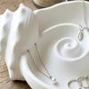 Yousheng 3D Printed Conch Jewelry Tray, Rings Earrings Necklaces Organizing Dish, Trinket Keys Holder Plate for