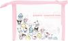 Tees Factory Sanrio Hello My and Cinnamoroll Border Pouch Collection Kitty, Kuromi, Melody, Pompompurin, Pochacco, Hangyodon, SR-5544373SG