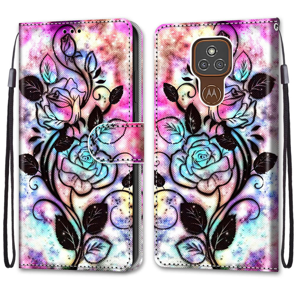 Luxury Painted Leather Case Wallet Book Style Protective Cover for Motorola Moto G85 G75 G55 G35 G34 G24 G15 G05 G84 G54 G32 G14 G13 G23 G53 E20 E30