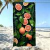 Zitronen-Print Mikrofaser Strandtuch, Extragroß Schnelltrocknend Sandfrei Badetuch, XL Frucht Reise Schwimmbad Decke
