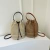 A Hand-woven Color Solid Color Bucket Bag Women's Shoulder Bag Breathable Mom Bag Vacation Bag Niche Design Women Love