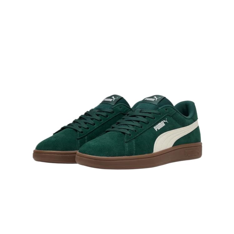 Puma Smash Classic Versatile Retro Comfortable Breathable Low-Top Sneakers Unisex Sneakers Green 390984-27
