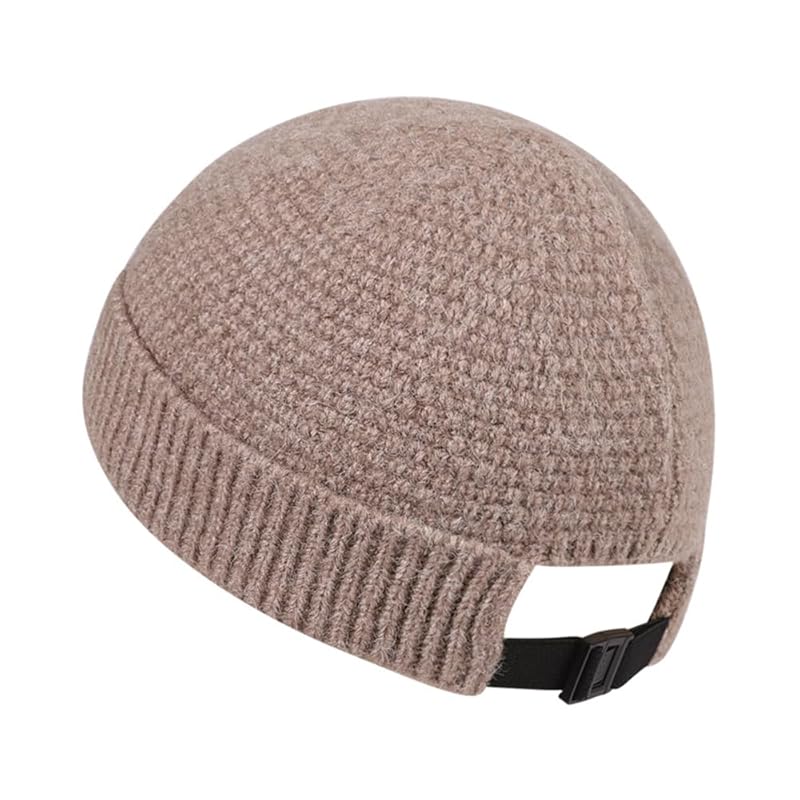 

[Karsaer] knit hat men s knit watch ladies islam watch with buckle all seasons Plain color short watch cap spring summer fall winter knit cap indoor