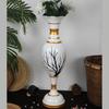 Flower Vase Big Size for Living Room Corner - 25 Inches Long - White Tree -Pack of 1