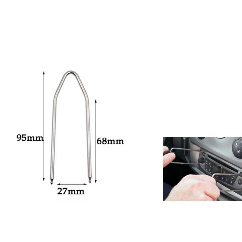 1PC Car Stereo Radio Removal Keys CD Changer Disassembly Tool Fit for Citroen for Peugeot Car Repair Tool