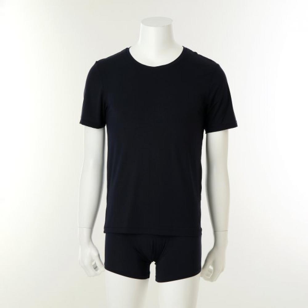 Wacoal Men S Short Sleeve Running Micro Modal 100 Fabric[wmv2460a] navy/95