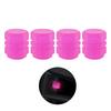 Car Pink Red Luminous Tire Valve Cap Motorcycle Bike Wheel Hub Glowing Valve Cover Tire Decoration Auto Styling Tyre Accessories Stem Caps1