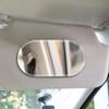 Stainless Steel Sun-Shading Visor Mirror High Clarity Portable Car Mirror  Car Interior