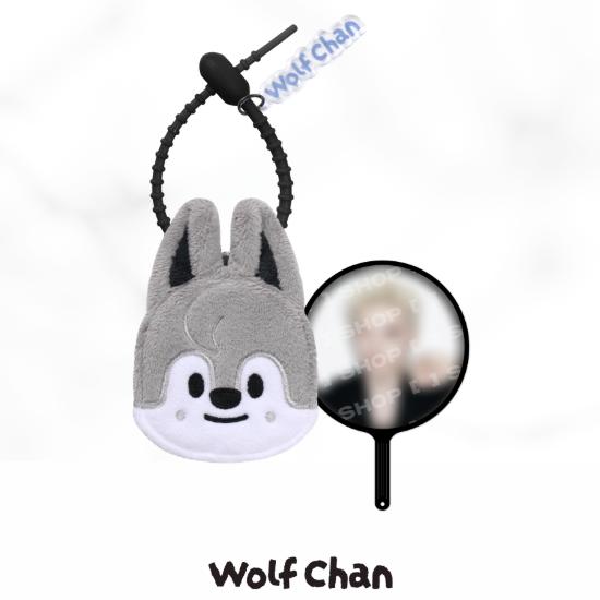 Предзаказ Stray Kids RUN IT SEOUL SKZOO Плюшевый Мини-флажок Брелок Wolf Chan
